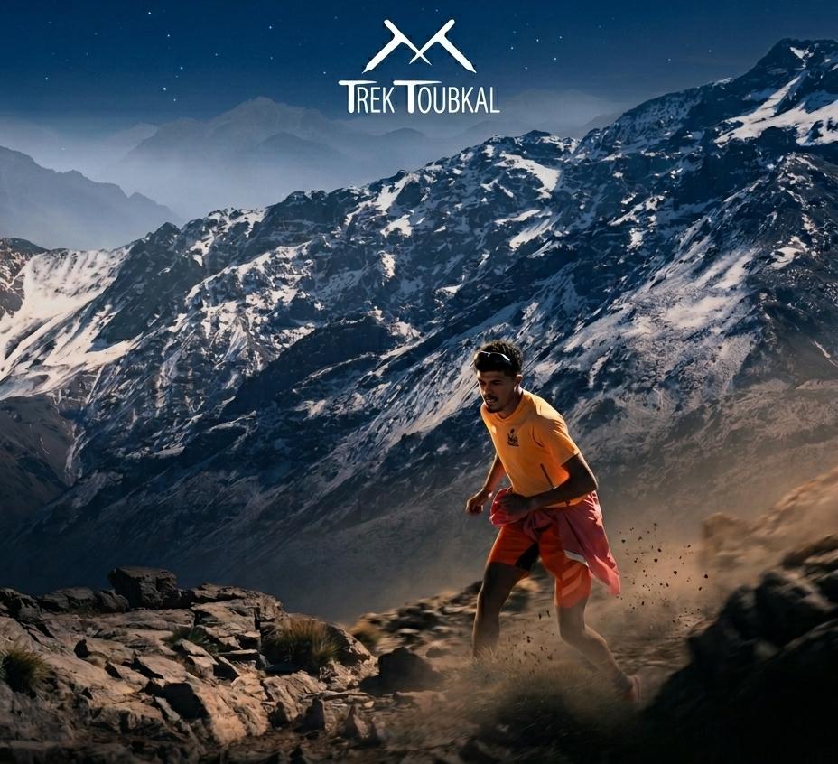 Trail running adventure atlas mountains 